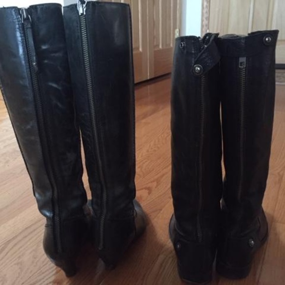 FRYE BOOT Melissa Button and Steffi 6,6.5 Black - Picture 2 of 6